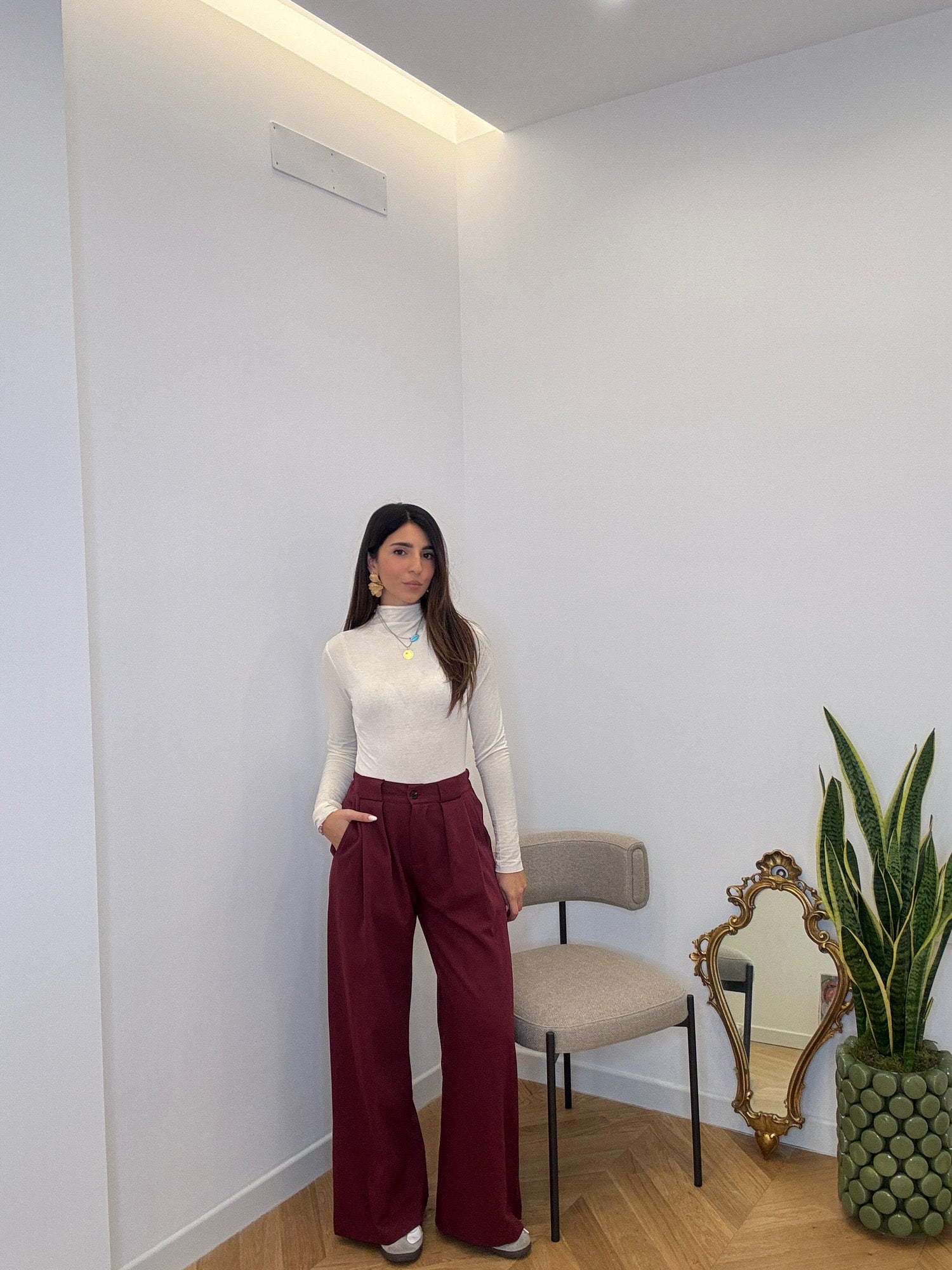 PANTALONE CLASSIC BORDEAUX
