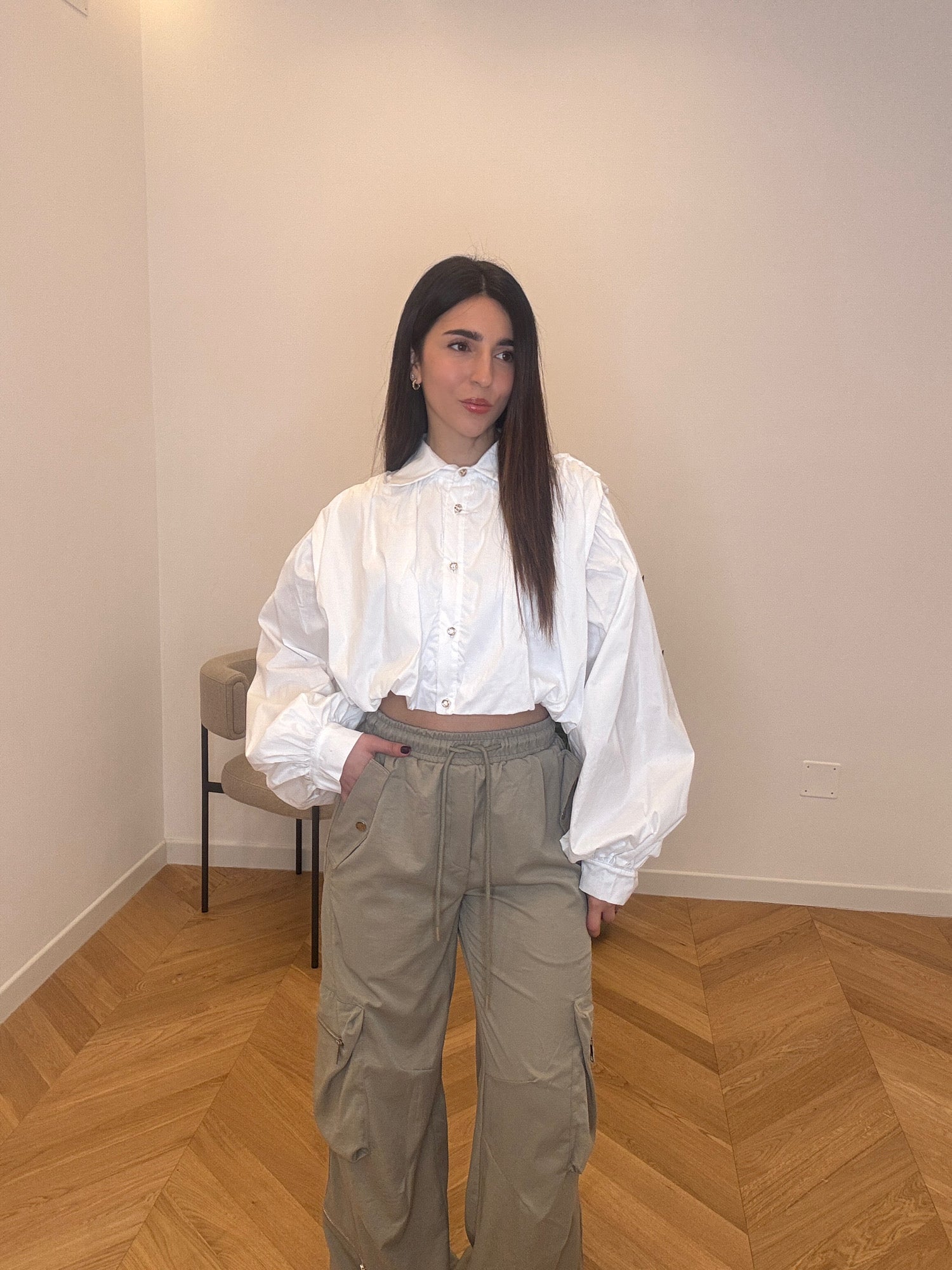 CAMICIA CROP