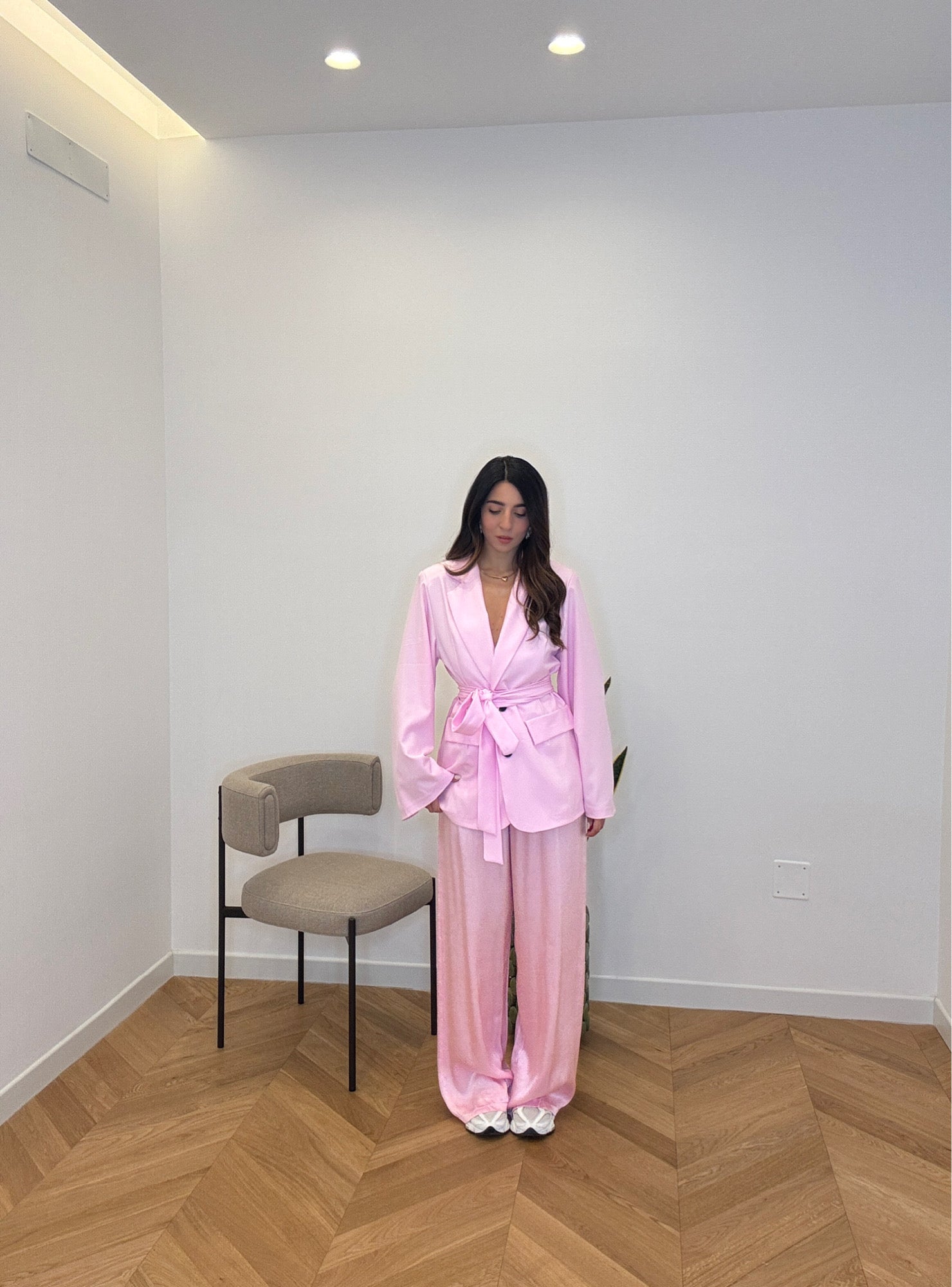 PANTALONE SATIN PINK