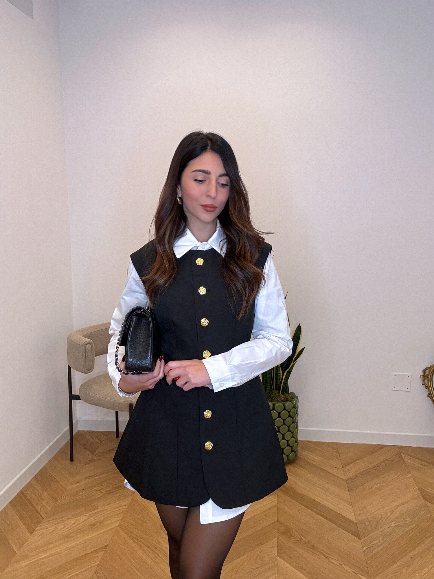 ABITO BON TON NERO