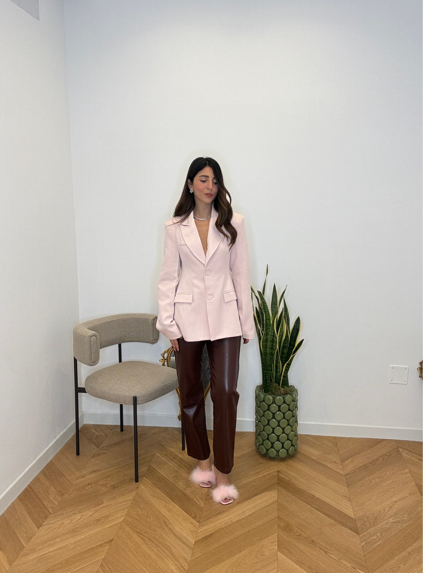 BLAZER SFIANCATO ROSA